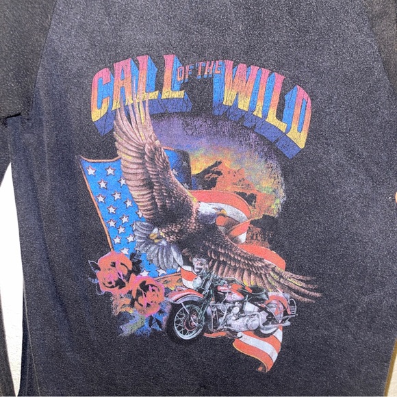 Vintage Call Of The Wild Long Sleeve Tee Size M EUC HTF - Picture 4 of 6